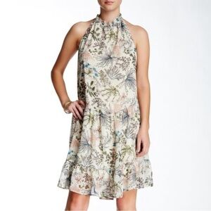 Melrose and Market floral midi polyester dress sz Small